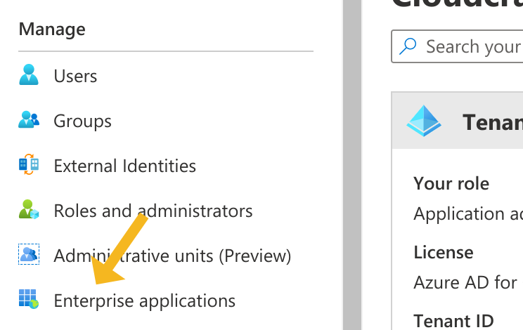 Enterprise applications on the Azure portal Enterprise applications on the Azure portal