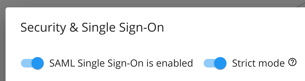 Enable strict mode Enable strict mode